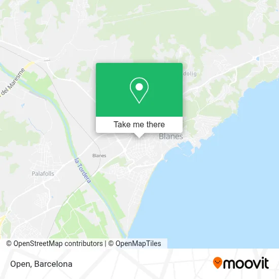Open map