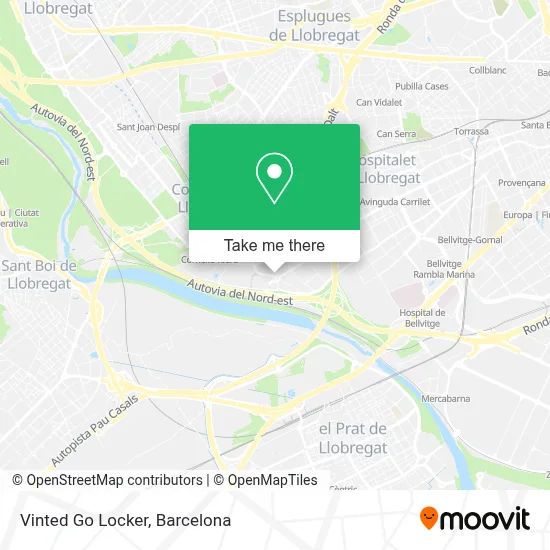 Vinted Go Locker map
