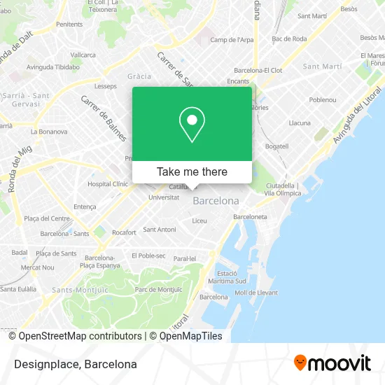 Designplace map