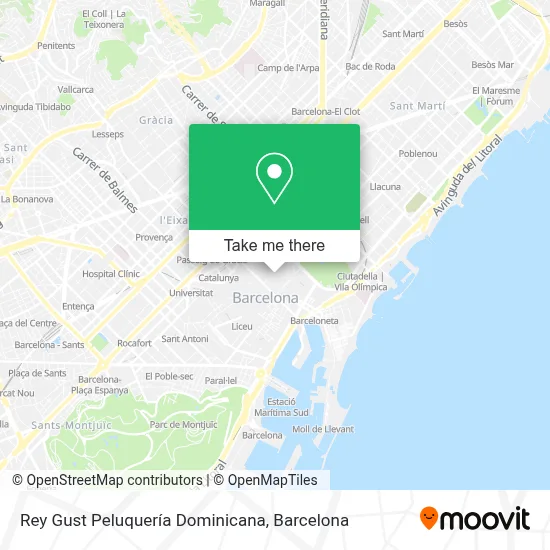 Rey Gust Peluquería Dominicana map