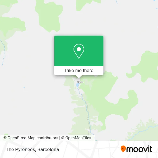 The Pyrenees map