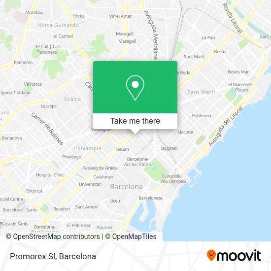 Promorex Sl map