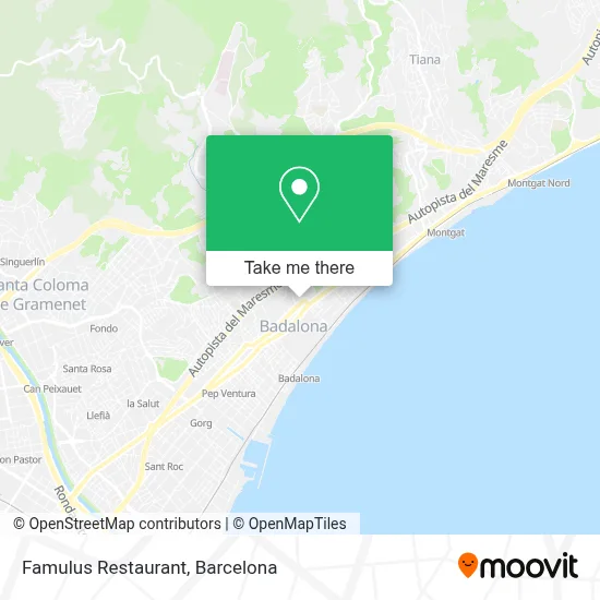 Famulus Restaurant map