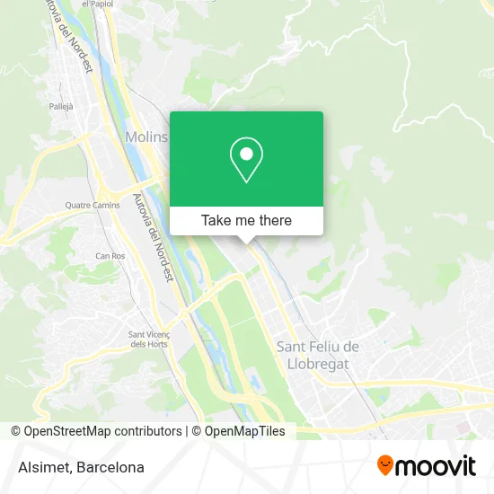 Alsimet map