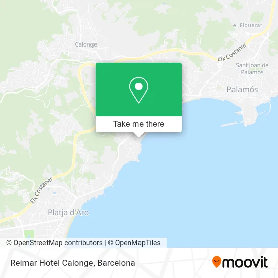 Reimar Hotel Calonge map