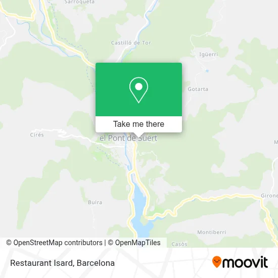 Restaurant Isard map