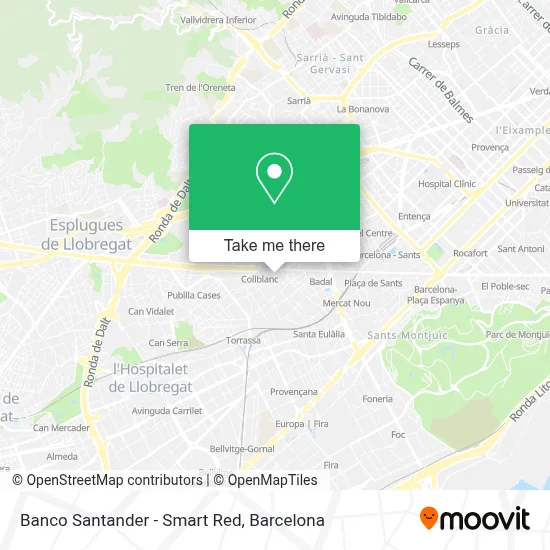 Banco Santander - Smart Red map