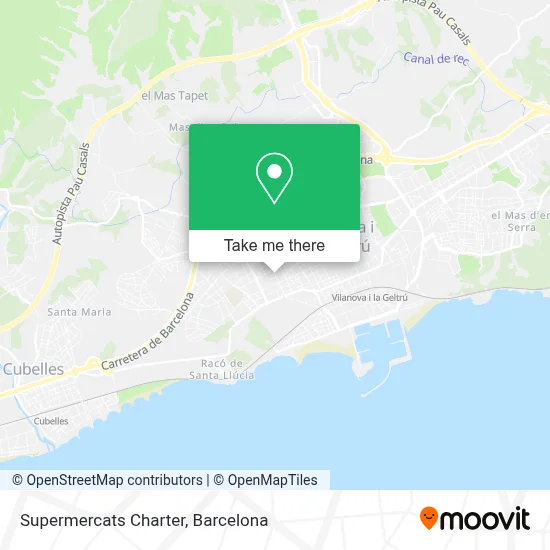 Supermercats Charter map