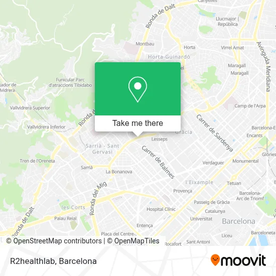 R2healthlab map