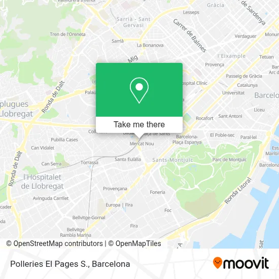 Polleries El Pages S. map