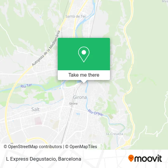 L Express Degustacio map