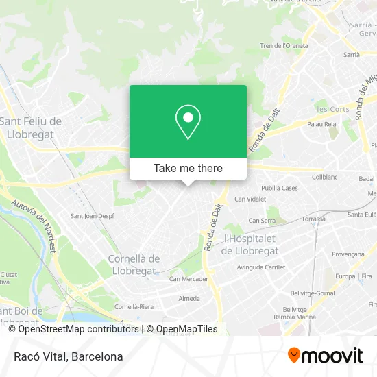 Racó Vital map