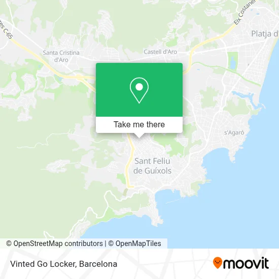 Vinted Go Locker map