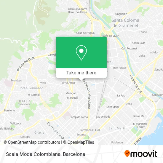 Scala Moda Colombiana map
