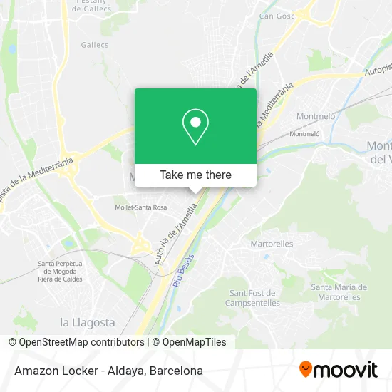 Amazon Locker - Aldaya map