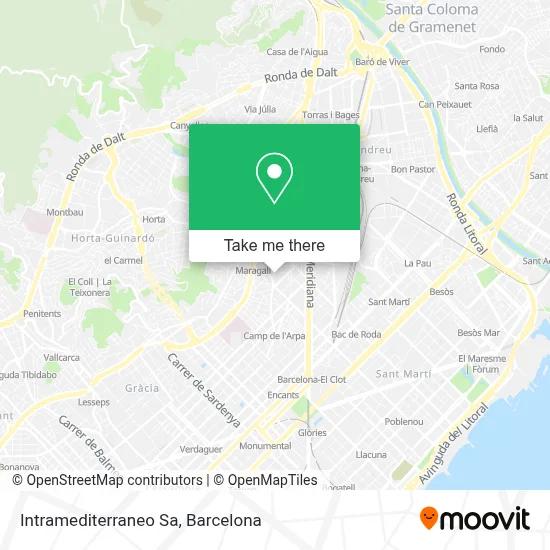 Intramediterraneo Sa map