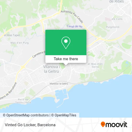 Vinted Go Locker map