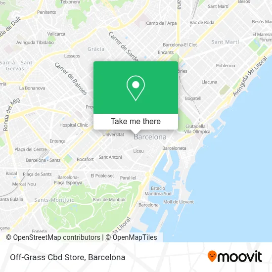 Off-Grass Cbd Store map