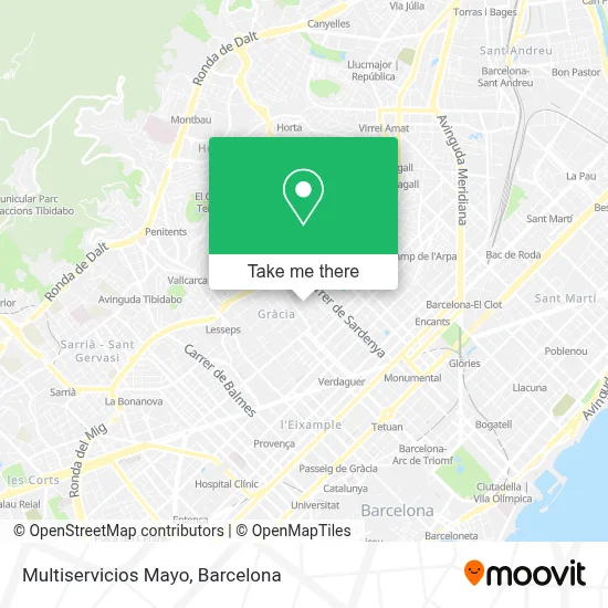 Multiservicios Mayo map