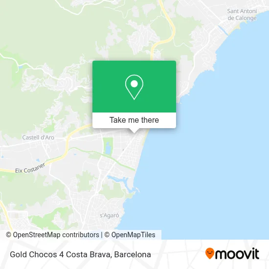Gold Chocos 4 Costa Brava map