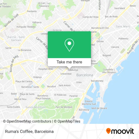 Ruma's Coffee map