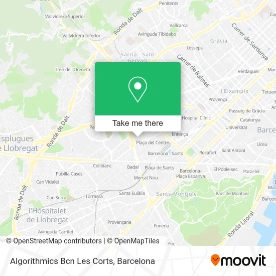 Algorithmics Bcn Les Corts map