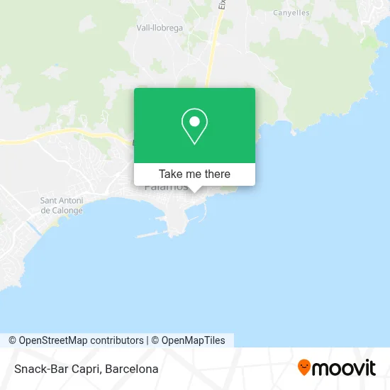Snack-Bar Capri map