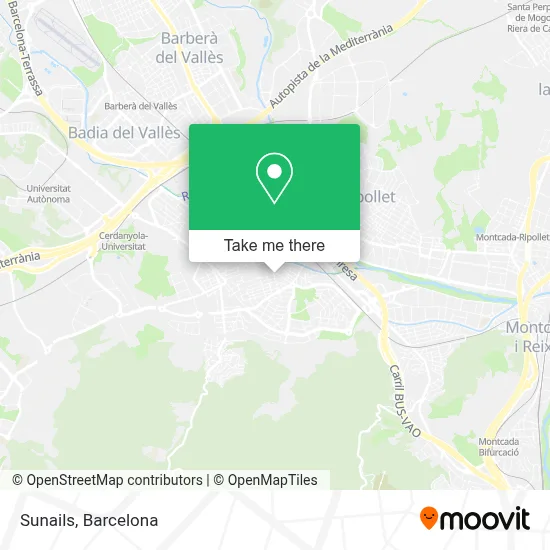 Sunails map
