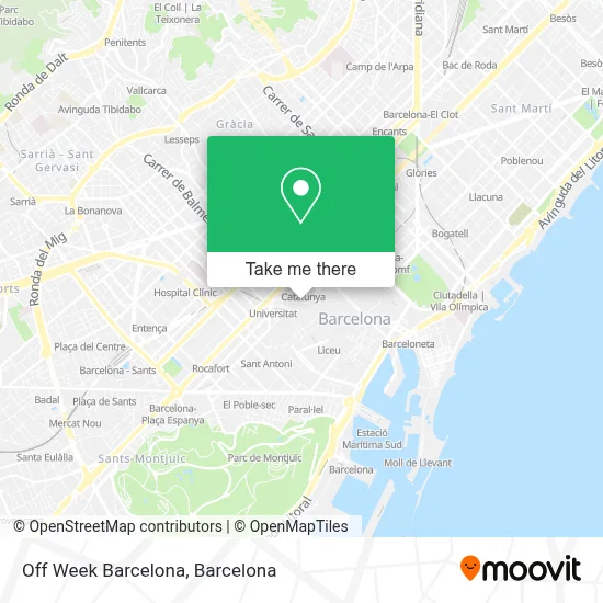 Off Week Barcelona map