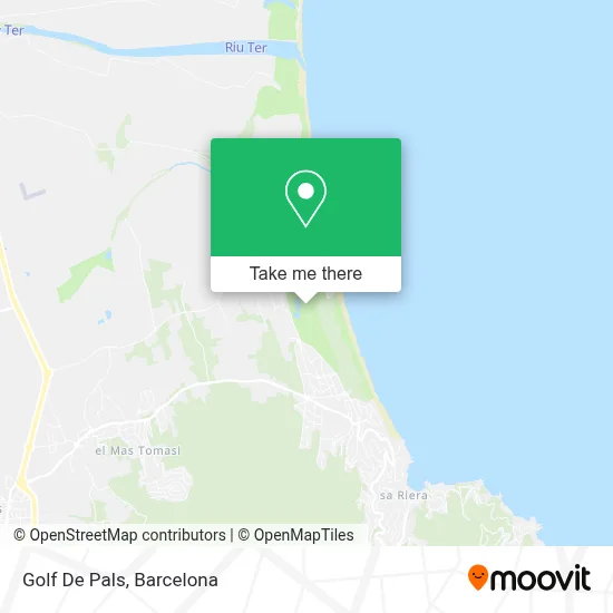 Golf De Pals map