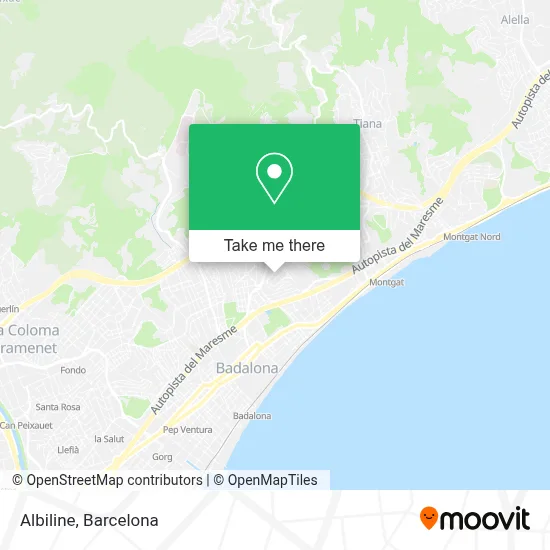 Albiline map