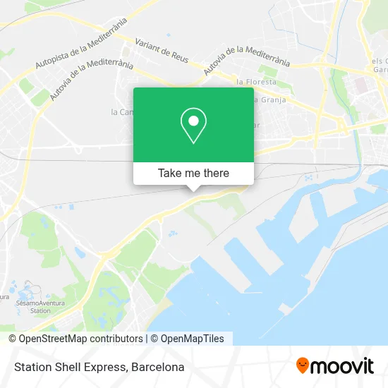 Station Shell Express map
