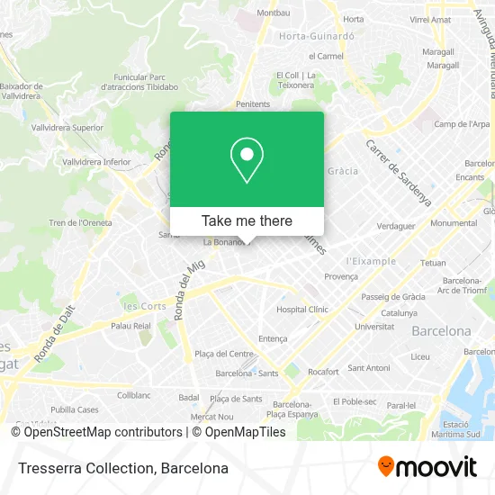 Tresserra Collection map