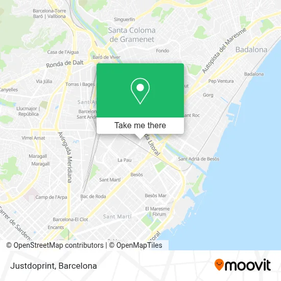 Justdoprint map