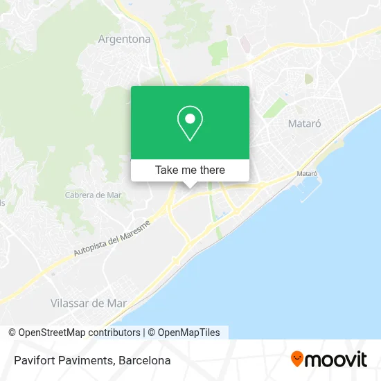 Pavifort Paviments map
