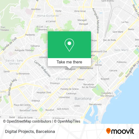 Digital Projects map