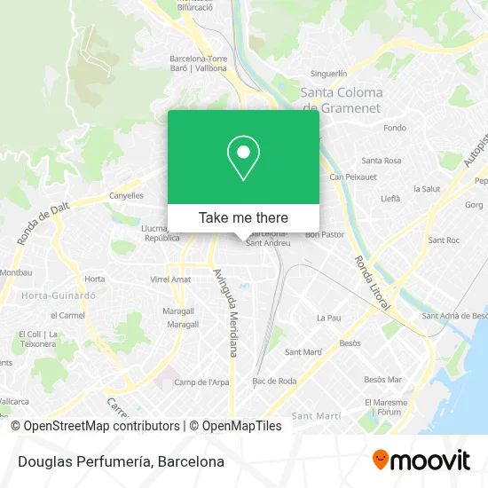 Douglas Perfumería map
