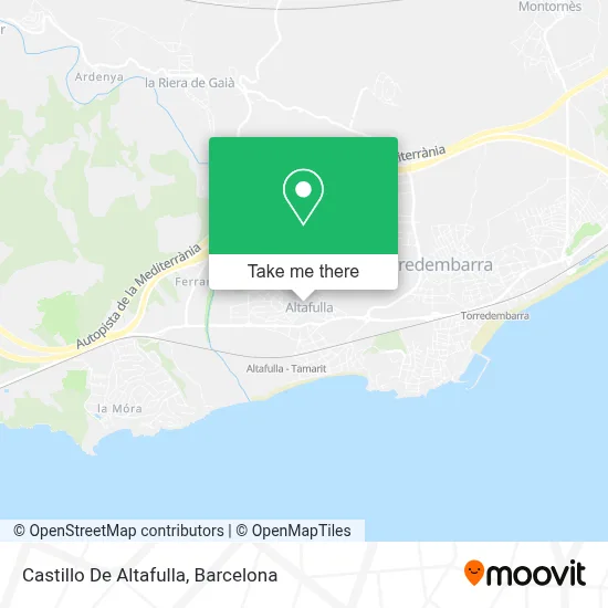 Castillo De Altafulla map