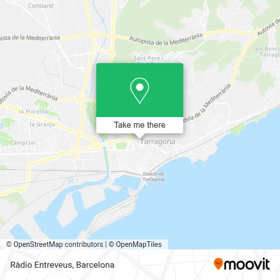 Ràdio Entreveus map