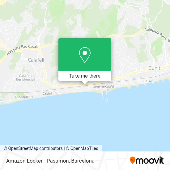 Amazon Locker - Pasamon map