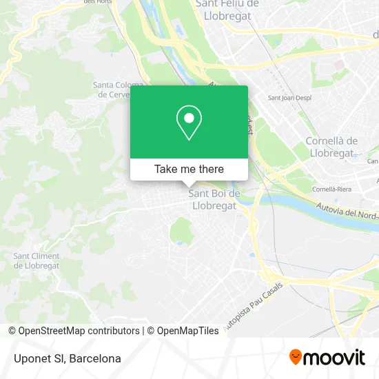 Uponet Sl map