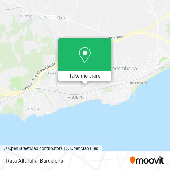 Ruta Altafulla map