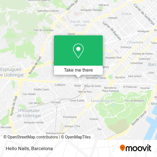Hello Nails map