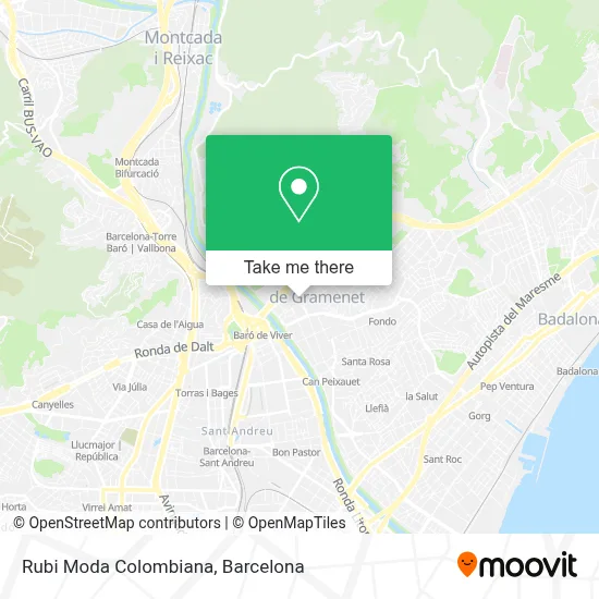 Rubi Moda Colombiana map