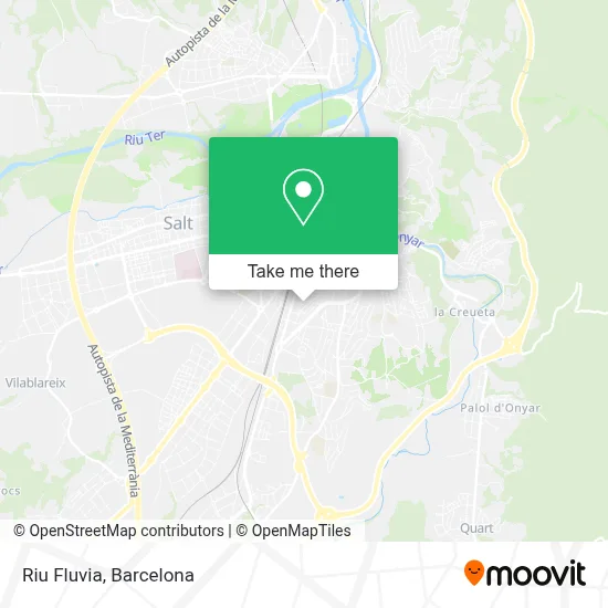 Riu Fluvia map