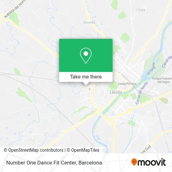 Number One Dance Fit Center map