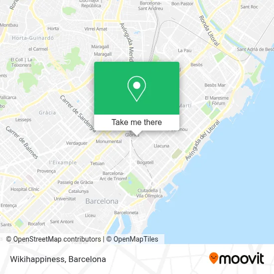 Wikihappiness map