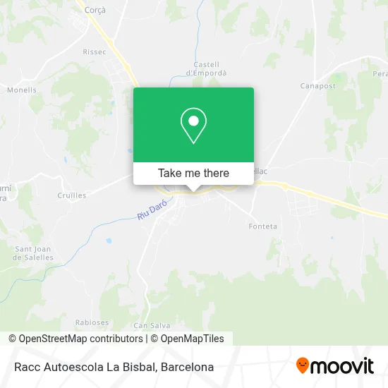 Racc Autoescola La Bisbal map