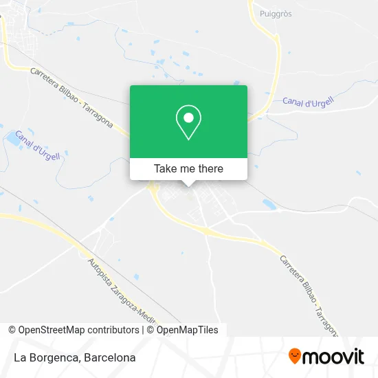 La Borgenca map