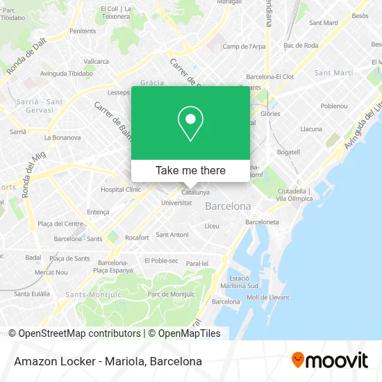 Amazon Locker - Mariola map
